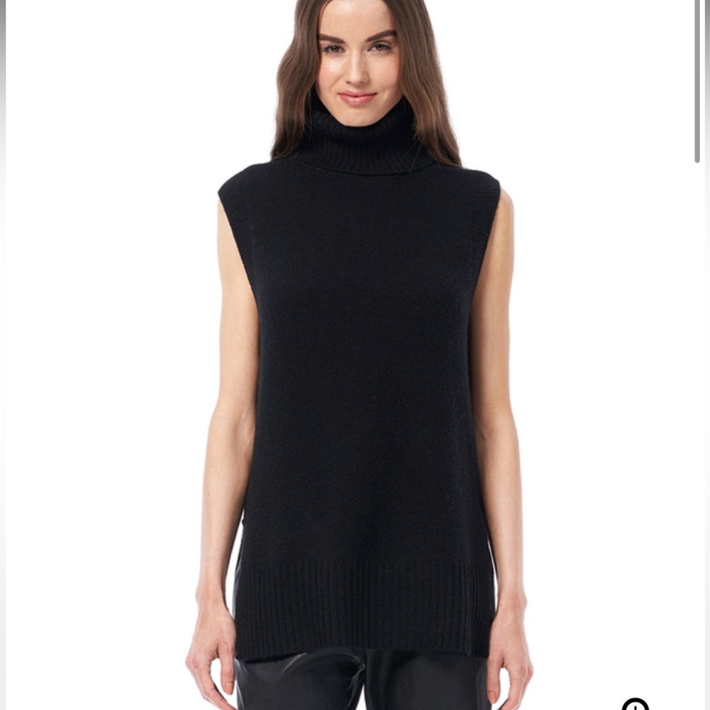 100% Cashmere black sweater vest